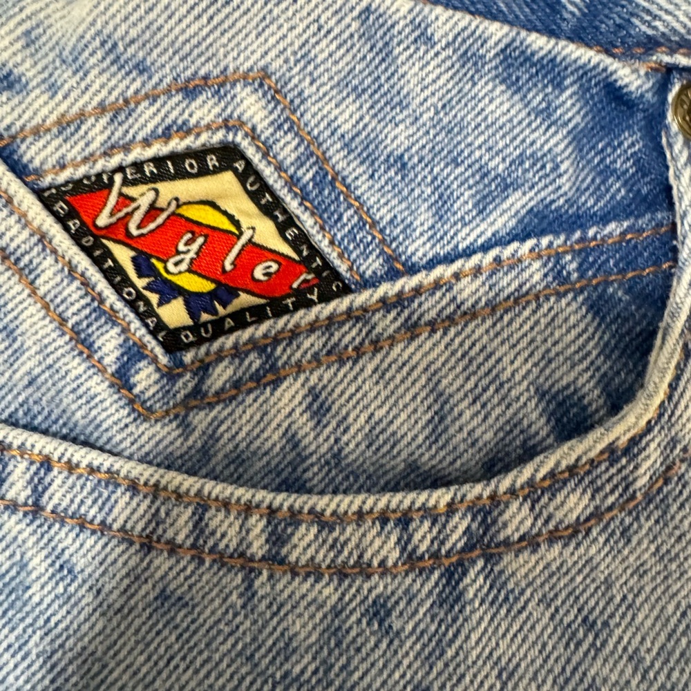 Vintage 1990s Wyler High Rise Acid Washed Jeans Size 9/10